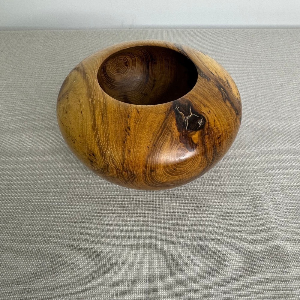Hickory wooden bowl